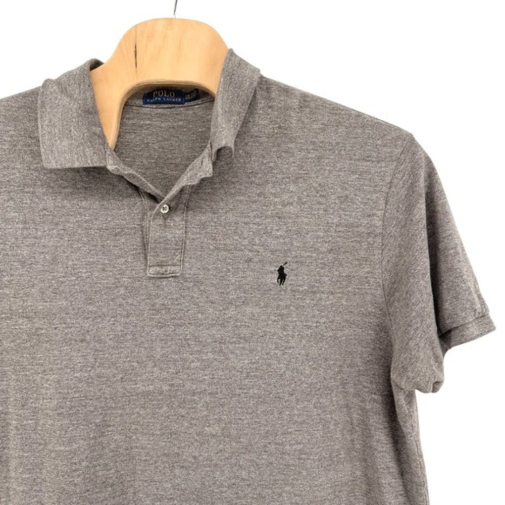 Polo Ralph Lauren Polo Shirt Mens 3XB Pre-Owned Grey Short Sleeve Cotton Pony